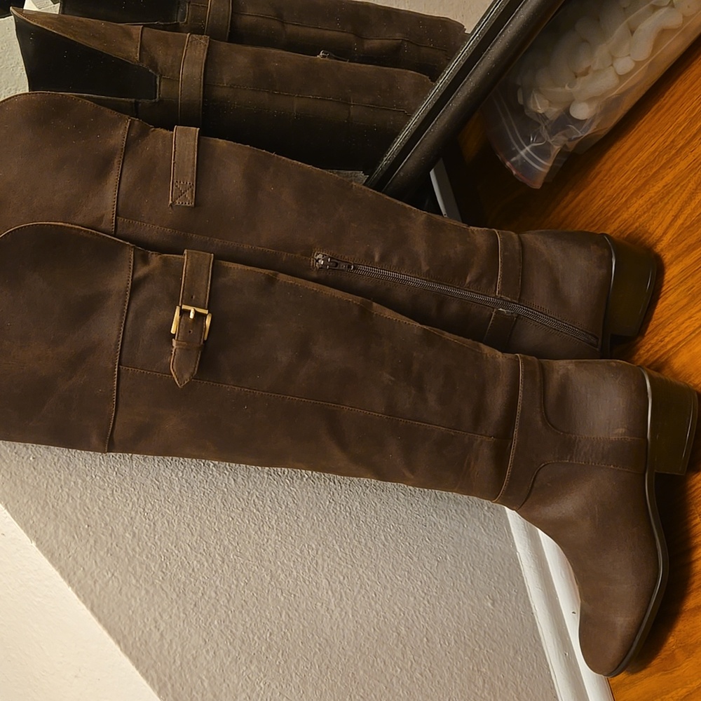 Brown Aerosoles over-the-knee boots